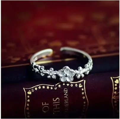 Оптовая продажа по оптовой цене милые кольца серебряного цвета классическое