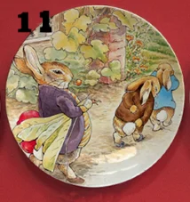 8 дюймов Beatrix Potter The Tale of Peter Rabbit иллюстрация живопись тарелка Украшение Декор плоское блюдо подвесные тарелки блюдо - Цвет: K