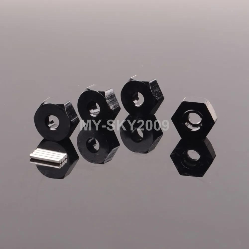 4 шт. 539057 Алюминий 12 мм колеса с шестигранной толщиной 5 &amp PIN для RC 1:10 FS игрушки