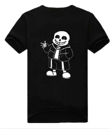 2018New модные Undertale футболка Для мужчин хлопок короткий рукав Футболка Веселая