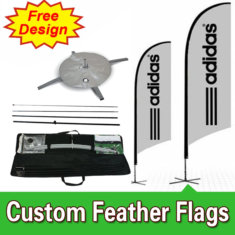 

Free Design Free Shipping Single Sided Feather Flags Banner Cross Base Competitive Outdoor Sail Banners Outdoor Feather Banners