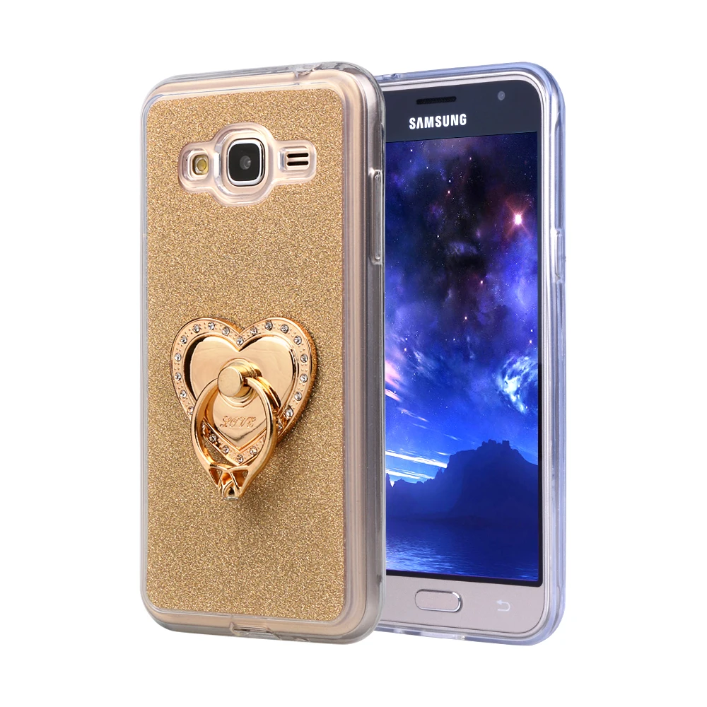 Роскошный блестящий чехол для Samsung Galaxy Grand Prime G530H/Neo i9060/S Duos S7562 силиконовое кольцо