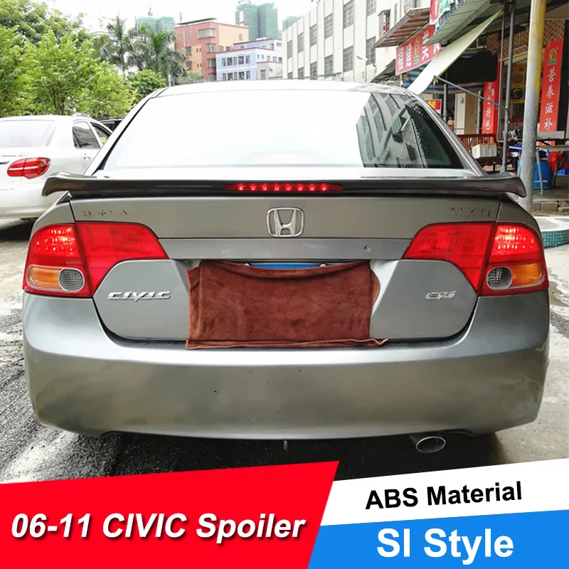 JNCFORURC Задняя Крышка багажника автомобильные Спойлеры для Honda Civic 8th 05 06 07 08 09 10 11