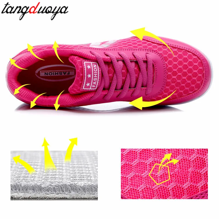Амортизирующие кроссовки для женщин спортивная обувь на платформе женские