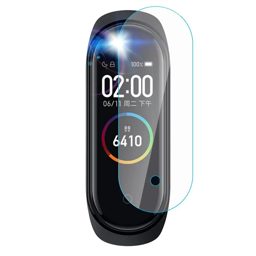 1/3 шт закаленное с отверстием Защитная пленка для экрана конденсат Xiaomi Mi Band 4