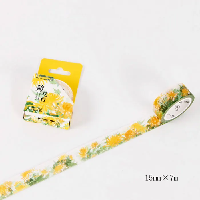 15 мм X 7 м новые продукты, перечисленные креативные DIY васи ленты/маскирующая лента/декоративные клейкие ленты/канцелярские принадлежности для офиса - Цвет: A5