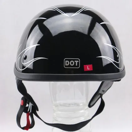 Бесплатная доставка DOT утвержденных Harley стиль мотоциклетный шлем Double D кольца