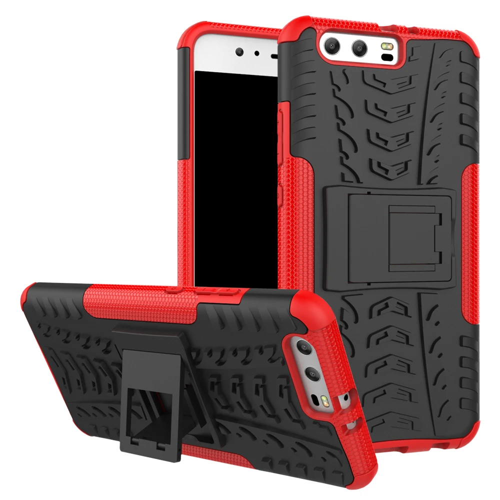 For Huawei P10 / Plus Tough Impact Case Heavy Duty Armor Hybrid Anti-knock TPU Silicon Hard Back Cover |