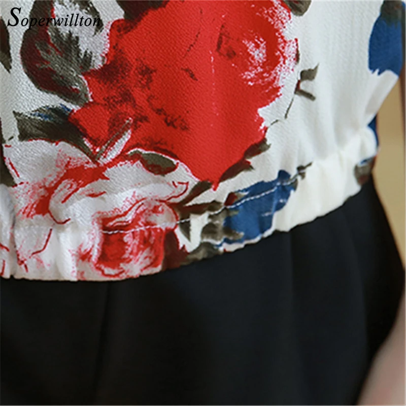 2018 New Summer Fashion Sleeveless Flower Chiffon Blouse Womens Tops Shirts Sexy Slim Large Size Print Shirt Blusas Femaine |