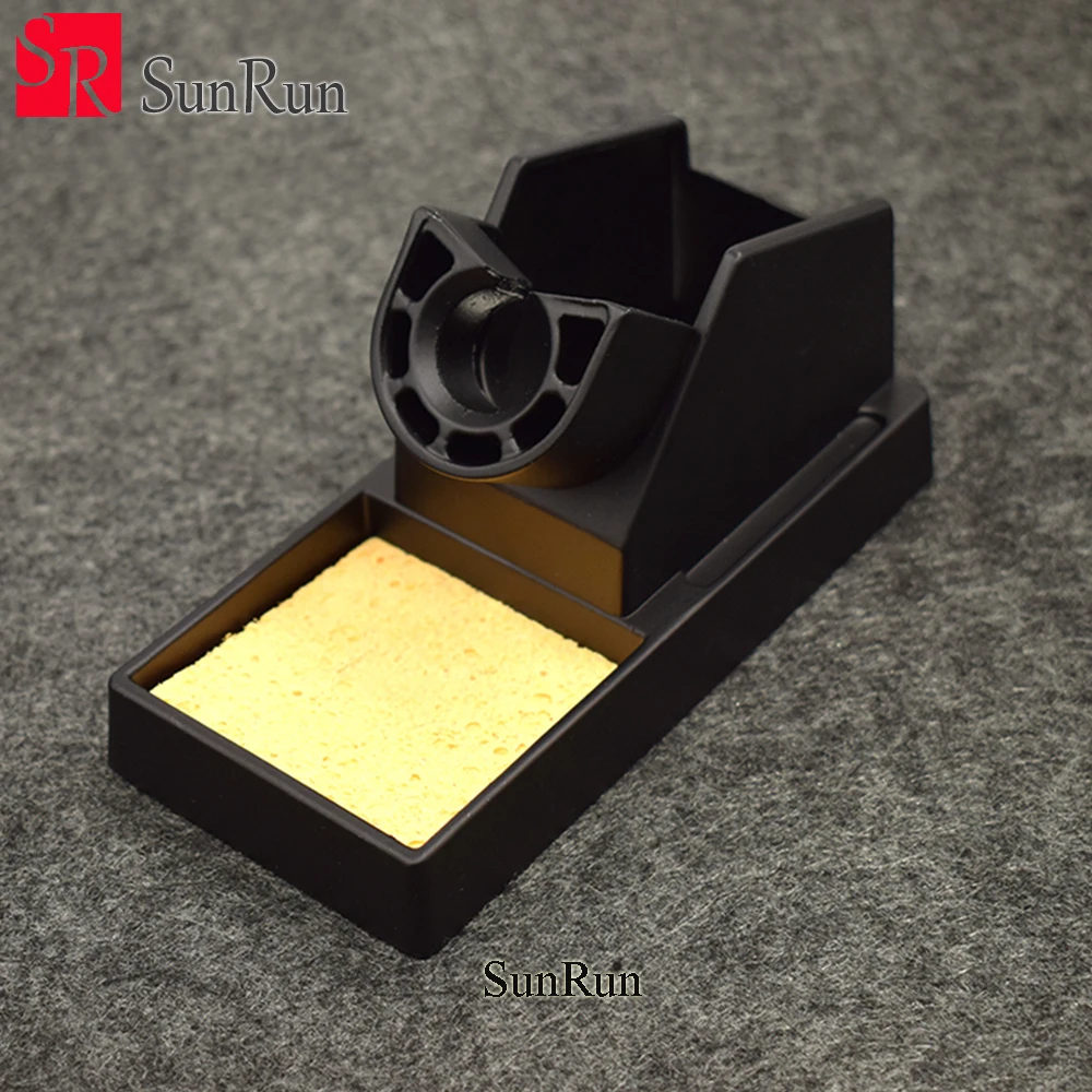 1 шт. металлическая паяльная станция стойка база с губкой черный 8586/858D +/936