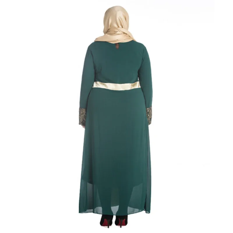 Кружева длинным рукавом dress o шея повседневная bodycon бальные платья исламские muslim