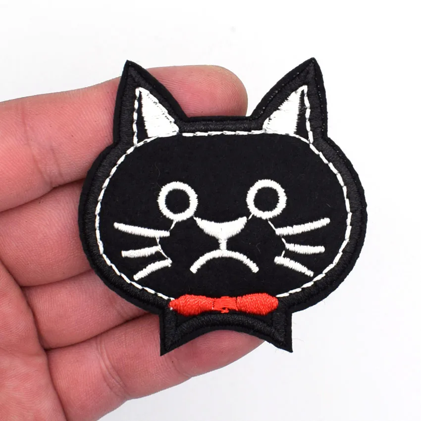 Патчи в виде скелета черепа кота забавных мультяшных животных сделай сам