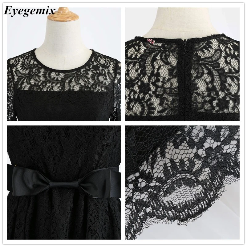 Женское кружевное вечернее платье Hepburn элегантное винтажное туника с длинным