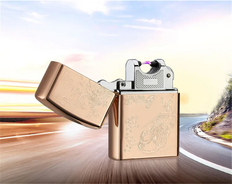 Usb Recgargeable Arc плазмы электрический прикуривателя ветрозащитный импульса красочные зажигалки для курения