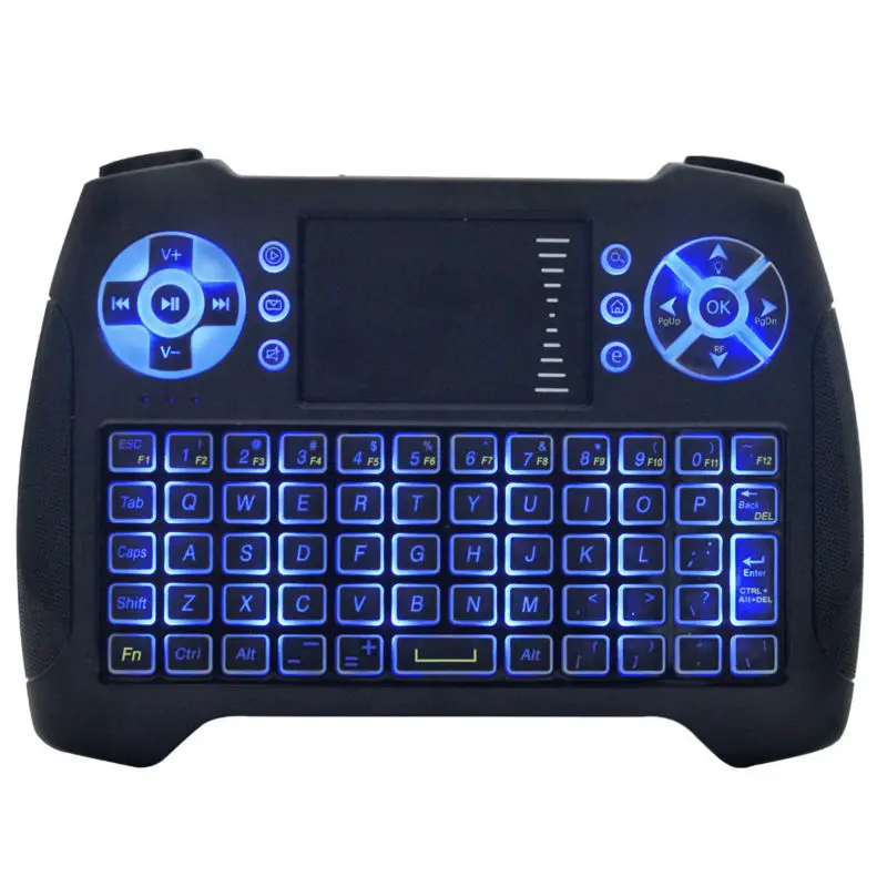 T16 беспроводная клавиатура с мини 2,4 ГГц USB Air mouse 3 цвета подсветка для android TV Box Ноутбук Настольный лучше, чем i8