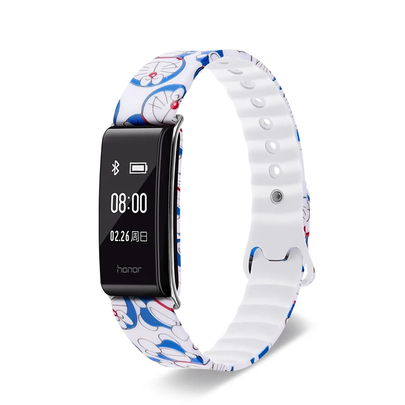 Jingle cat Силиконовый ремешок для HUAWEI цветной ремешок A2 браслет сменный ремешок для Honor Band A2 спортивный ремешок Камуфляжный цветной браслет - Цвет: Jingle cat