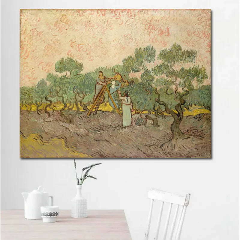 Olive Grove7 Самоотверженный Венсан Ван Гог Ирисы печать пейзаж живопись искусство на camvas картина маслом без рамки - Цвет: Olive Grove7