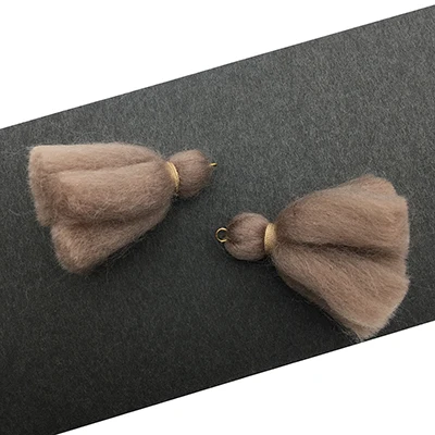 CHENGRUI L173, 3,5 см, кисточка, хлопковая кисточка, кисточки для ювелирных изделий diy, бахрома для штор, застежки для сережек, штора Для Теней, 4 шт./пакет - Цвет: L17313