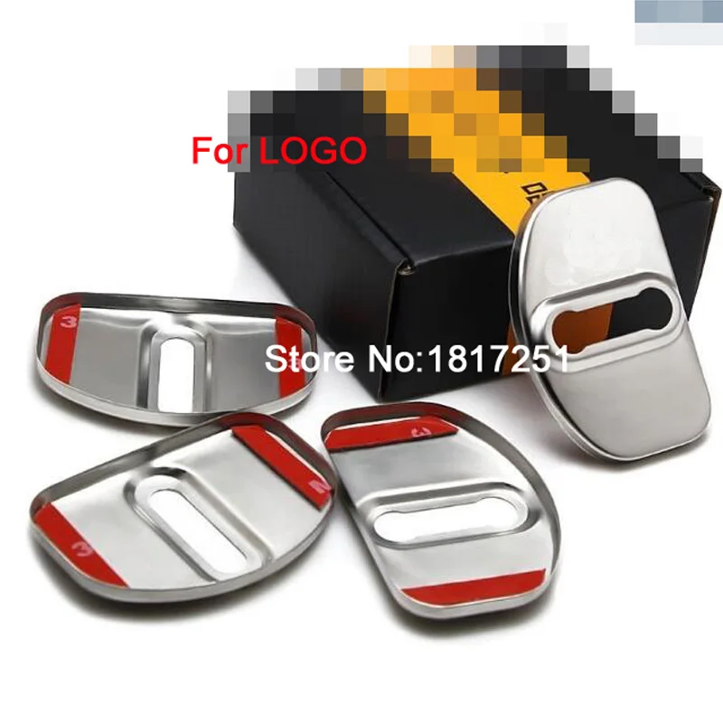 Новая 3D Пряжка дверного замка из нержавеющей стали защитный чехол отделка 4 шт.