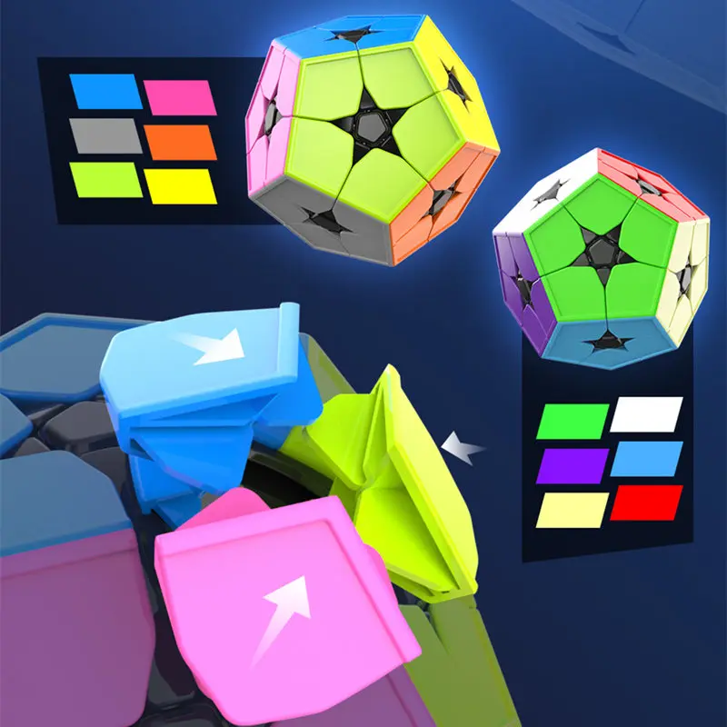 Meilong кубик рубика Kibiminx Додекаэдр Пазлы Cube 2X2 Megaminx Скорость Куб WCA Игрушки Magic для