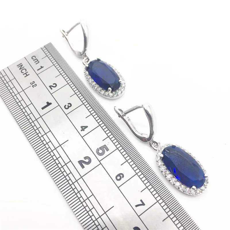 Комплект из колье и серёг серебра 925 пробы с фианитом|jewelry sets for women|silver jewelry setsterling