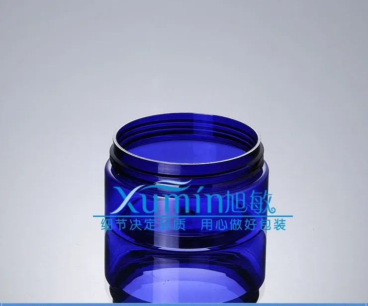 Бесплатная доставка: 100 г синяя ПЭТ бутылка с великолепной черная крышка из