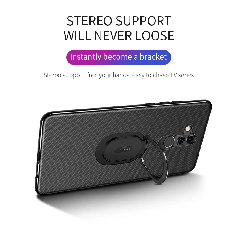 For Huawei Mate 20 Lite Case Leather Magnetic Ring Stand Holder Phone Cases 30 Pro Coque Back Cover Etui |