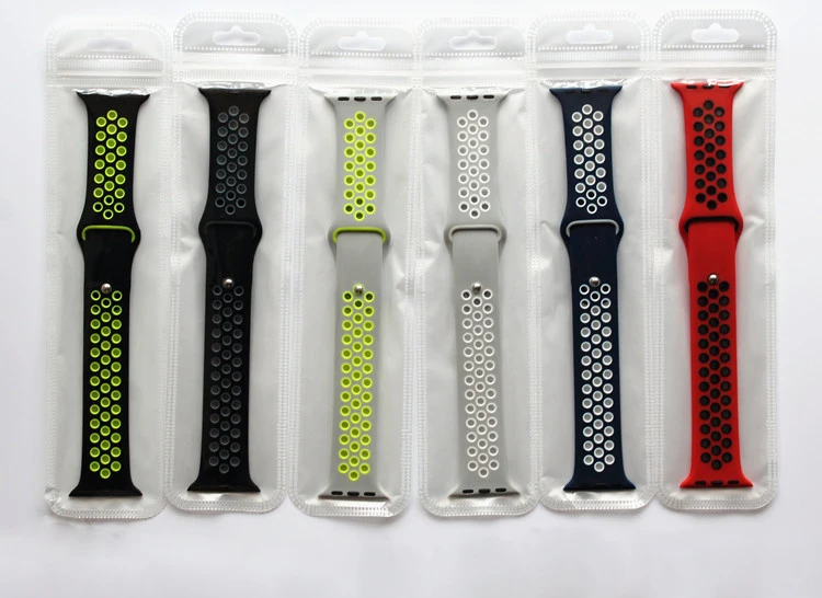 Смарт-браслет 38(40)/42(44) мм силиконовый спортивный ремешок для Apple Watch Nike носимый ремешок для часов для Apple watch 4/3/2/1