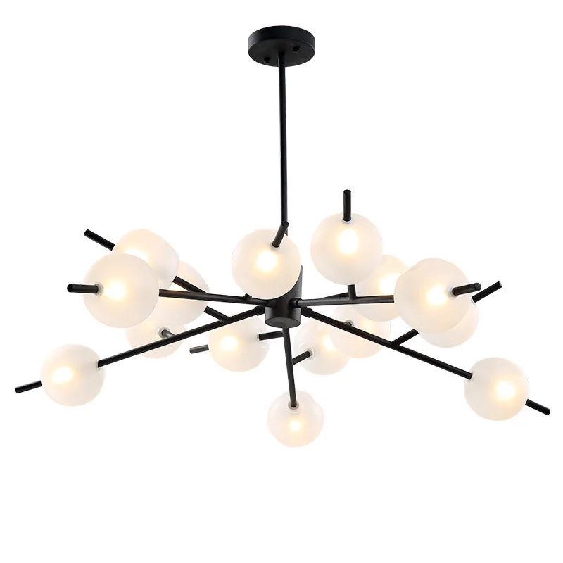 Modern single-head dining room bedroom living indoor pendant light clear bubble glass ball lamp AC110V 220V 230V | Освещение