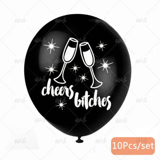 party balloons 4 Glazovin вечерние шары ура суки письмо латексная Роза золотистый воздушный шар ура суки вечерние украшения 12 inch блесток латексных воздушных шаров - Цвет: party balloons 4