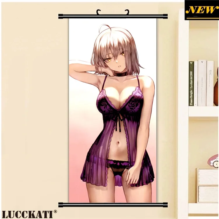 45X95 см Fate grand order Fate/go Fgo Сексуальная лоли каплей мультфильм аниме Настенная картина плакат прокрутки Ткань Холст Живопись 7