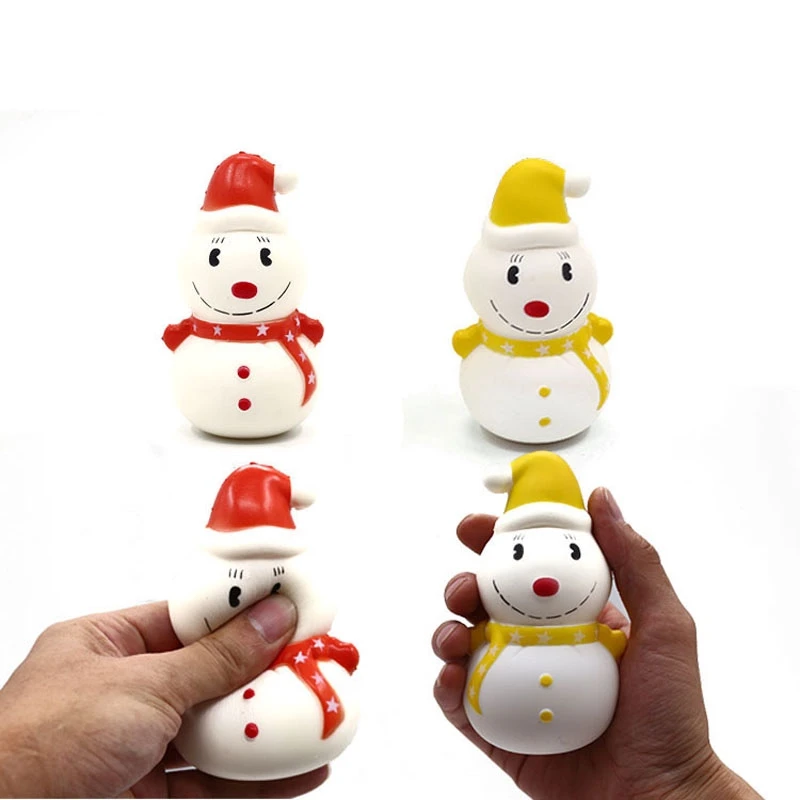 Рождественская игрушка Веселый Рождественский Снеговик медленно