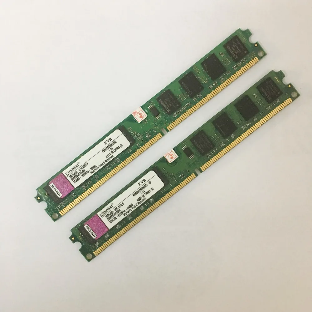 kingston 2 Гб ОЗУ DDR2 4 ГБ = 2 шт* 2 г PC2-6400S DDR2 800 МГц 2 Гб PC2-5300S 667 МГц настольный компьютер
