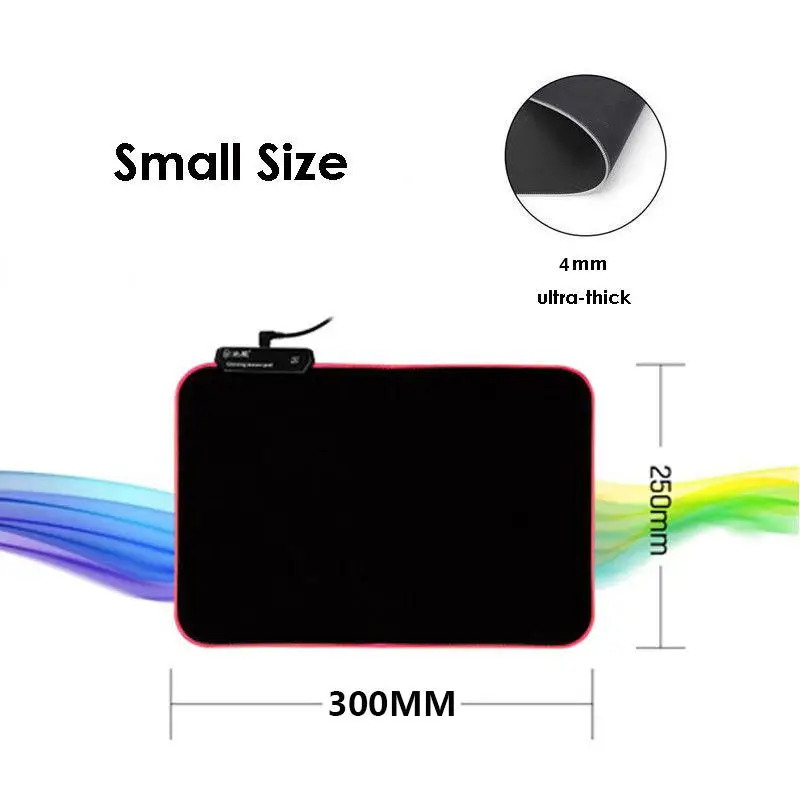EastVita большое RGB цветное светодиодное освещение игровой коврик для мыши Коврик для ПК ноутбука RGB с подсветкой эффект r20