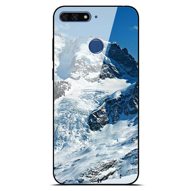 as photo 21 Чехол из закаленного стекла для huawei Honor 7C 5,7 чехол Honor 7 C AUM-L41 Россия Твердый чехол для huawei Honor 7C чехол C7 TPU Рамка - Цвет: as photo 21