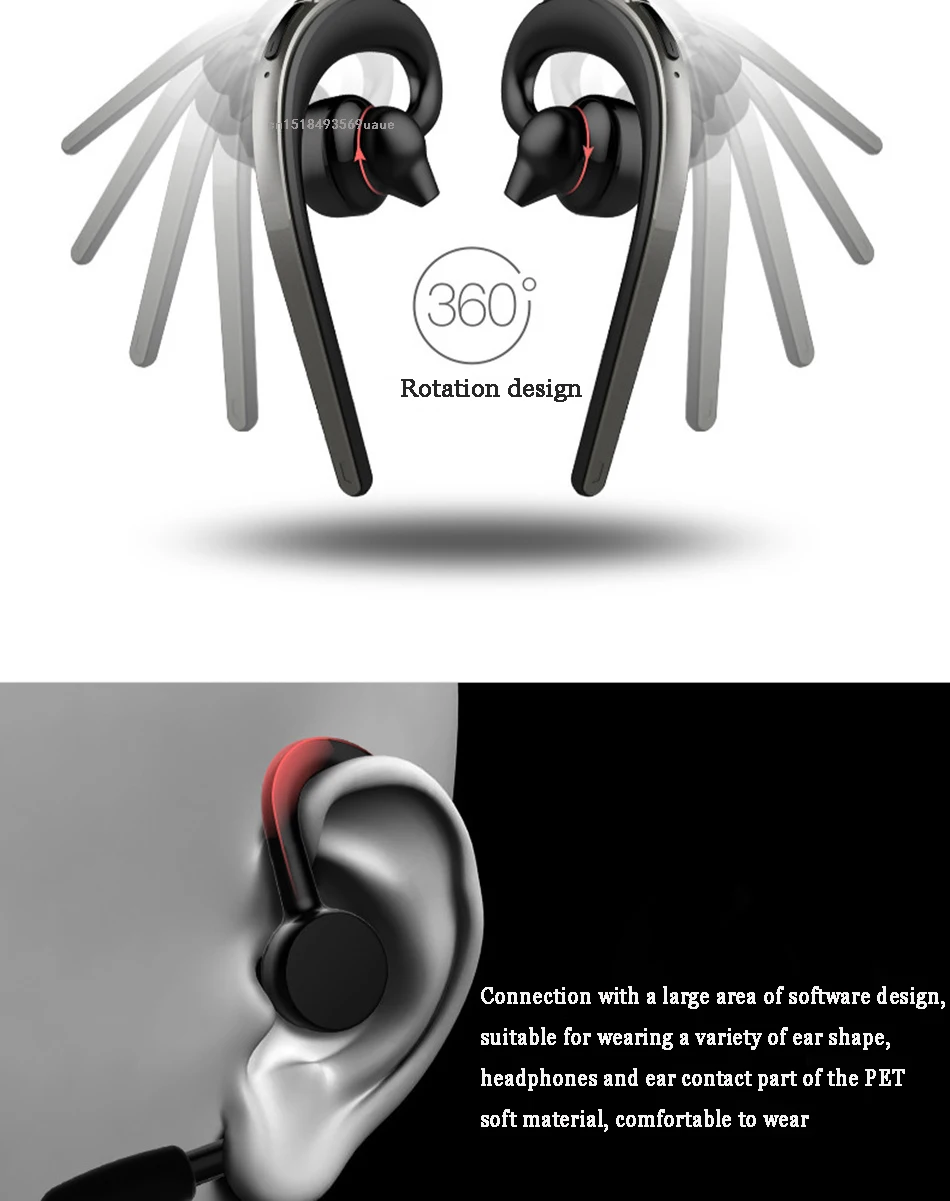 TEBAURRY Bluetooth наушники спортивные Bluetooth гарнитура Беспроводные музыкальные наушники с микрофоном наушники для телефона iphone