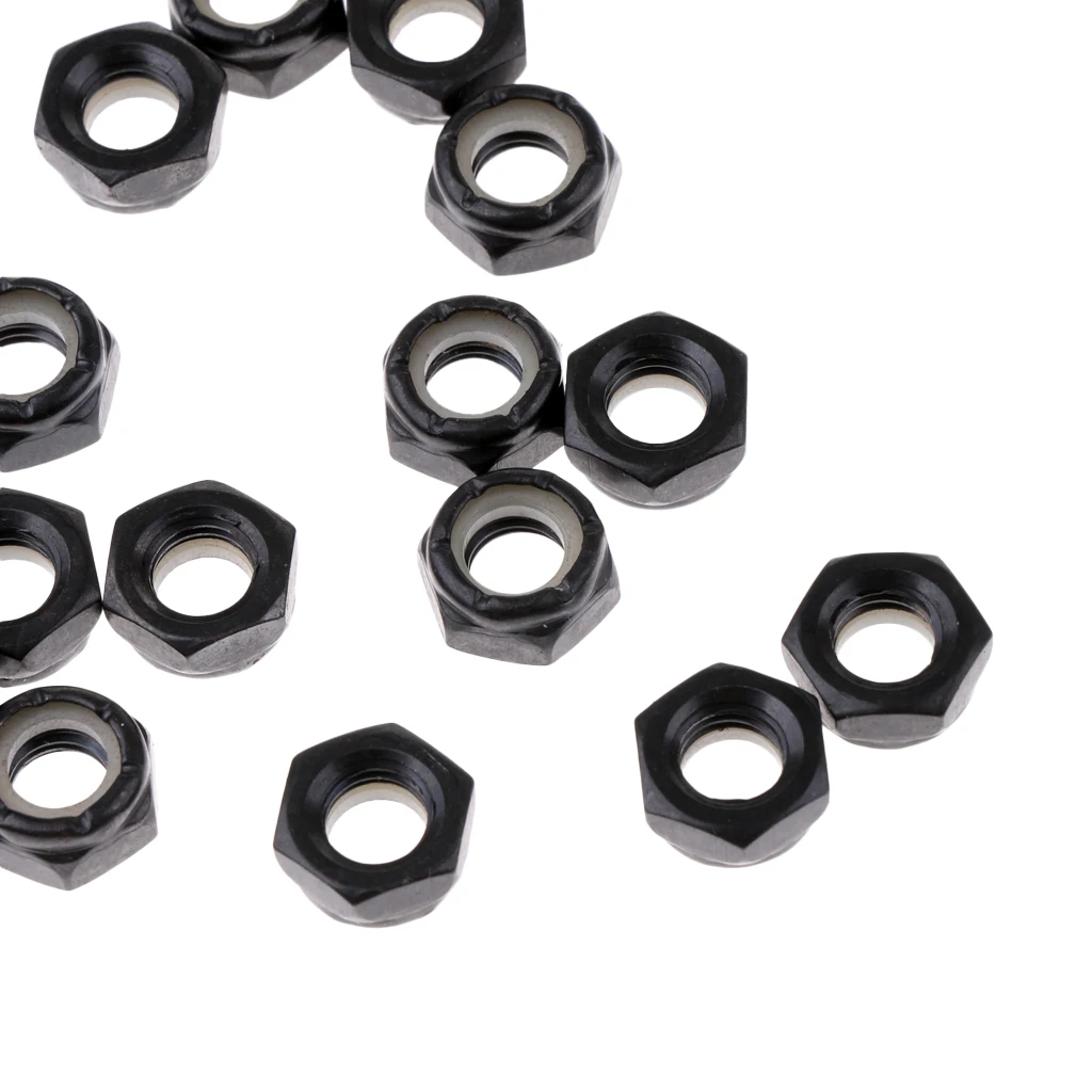

40 Pieces Skateboard Longboard Trucks Wheels Replacement Axle Nuts Hardware