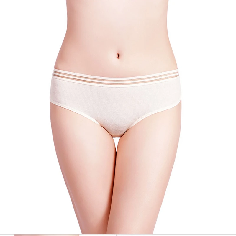 Cotton Soft Women Underwear Mid-Rise Sports Panties Solid Color Knickers Large Size Breathable Briefs Simple Style Underpants 15 |