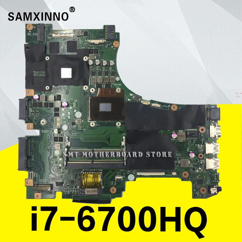 

GL553VW For Asus FX53V FX53VW ZX53V ZX53VW motherboard for laptop GL553VW board I7-6700HQ Tests Original motherboard
