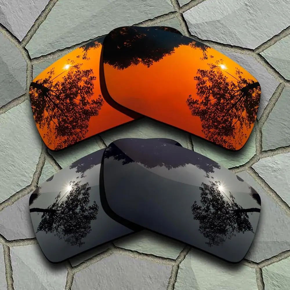 Black-Red Orange Солнцезащитные очки поляризованные Сменные линзы для солнцезащитных очков - Цвет линз: Black-Red Orange