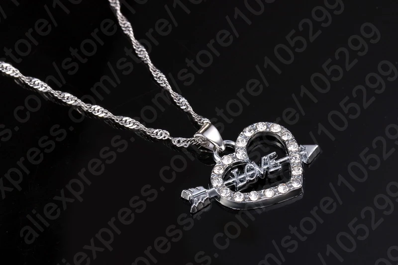 Женское Ожерелье с кристаллами Forever Authentic Arrow серьги из стерлингового серебра 925