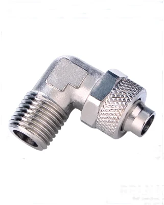 

tube 6mm-3/8 BSP thread Male Elbow pneumatic brass Rapid Fittings For Plastic Tube tube RPLN6-03
