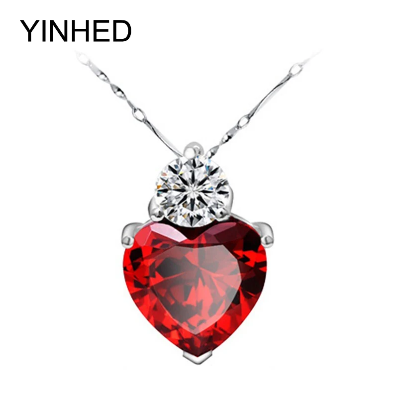 Женское романтическое ожерелье YINHED колье из стерлингового серебра 925 пробы с