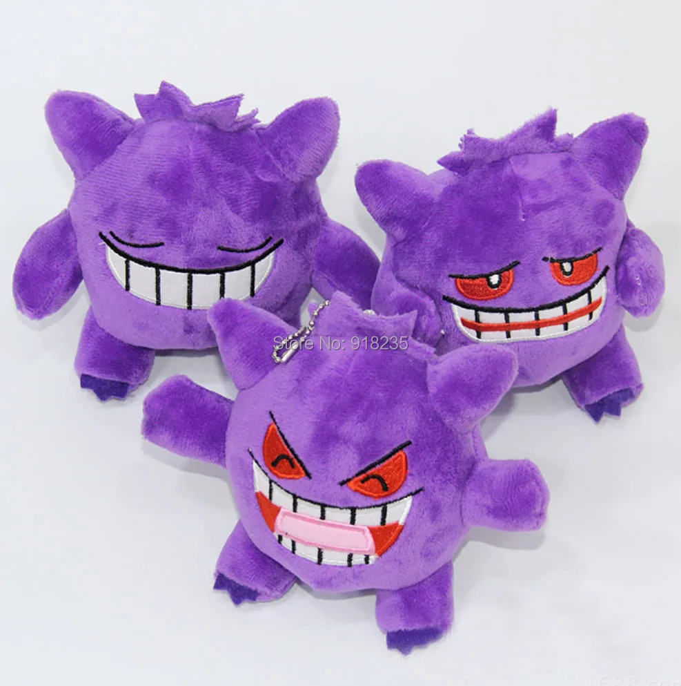 10/лот Новинка " 13 см Плюшевые игрушки Gengar кукла-брелок для ключей мягкий аниме мультфильм для детей мягкие игрушки