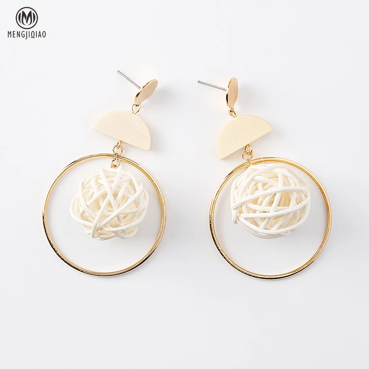 Новинка 2017 модные серьги капли на заказ дизайн плетение в форме гнезда