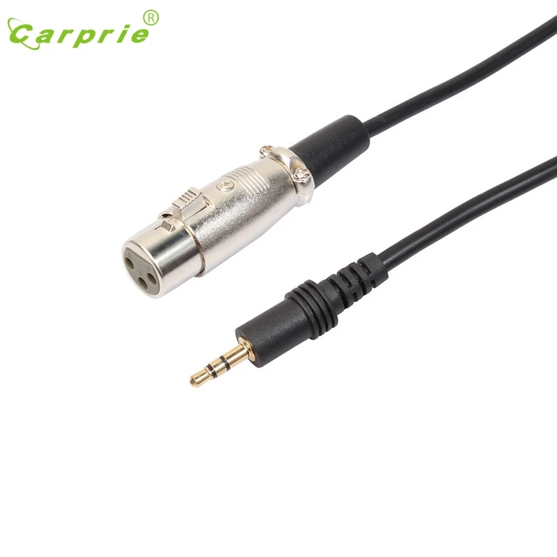 XLR 3 контактный гнездовой под прямым углом 1/8 5 мм стерео разъем Mic аудиокабель