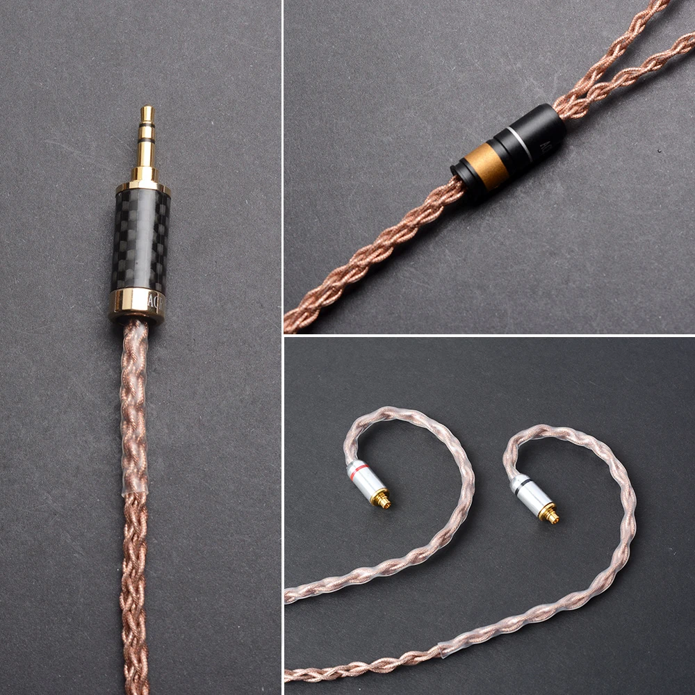 Обновленный кабель для наушников OKCSC MMCX jack сменный шнур DIY SHURE SE215 SE315 SE425 SE535 SE846 UE900S
