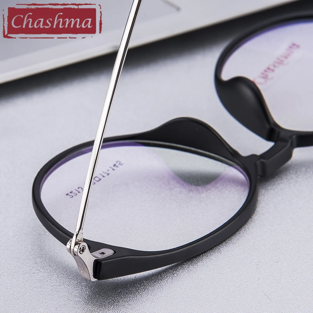 Бренд Chashma большие круглые женские модные мужские очки в оправе прозрачные