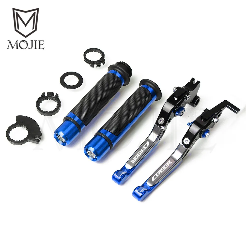 Black Titanium Blue Мотоцикл с ЧПУ тормоза рычаги сцепления для мотоциклов ручка ручки рулевые Рукоятки Рычага Набор Honda CB190R CB 190R CB 190 R - Цвет: Black Titanium Blue