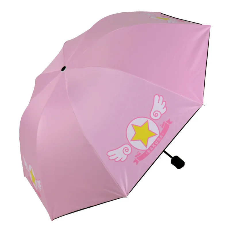 Аниме зонтик с героями мультфильмов Sailor Moon напечатанный рисунок карта Captor Sakura